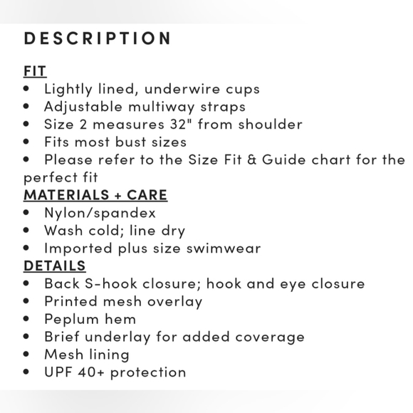 NWT Torrid Black Mesh Peplum Overlay Swimsuit Size 3 - Picture 6 of 7